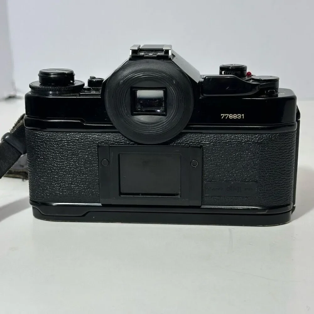 Vintage Canon A-1 Black 35 mm SLR with Strap/ Body Only